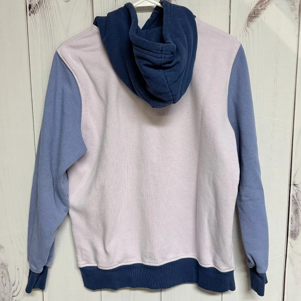 The North Face Women’s Color Block Hoodie Medium‎ Blue with Lilac EUC